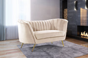 Meridian Furniture Margo Green Velvet Loveseat
