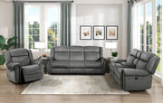 Home Elegance Brennen Gray 3pc Living Room Set