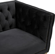 Meridian Furniture Michelle Cream Velvet Loveseat