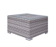 Acme Furniture Laurance Gray Patio Sectional with Cocktail Table