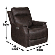 Steve Silver Valencia Walnut Power Recliner Chair