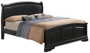 Glory Furniture Louis Phillipe Black Faux Leather Full Bed