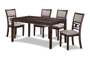 New Classic Furniture Gia Cherry 60 Inch 5pc Dining Set