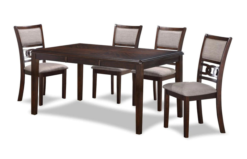 New Classic Furniture Gia Cherry 60 Inch 5pc Dining Set
