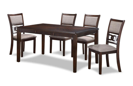 New Classic Furniture Gia Cherry 60 Inch 5pc Dining Set