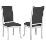 2 Coaster Furniture Judd Pearl White Dining Side Chairs