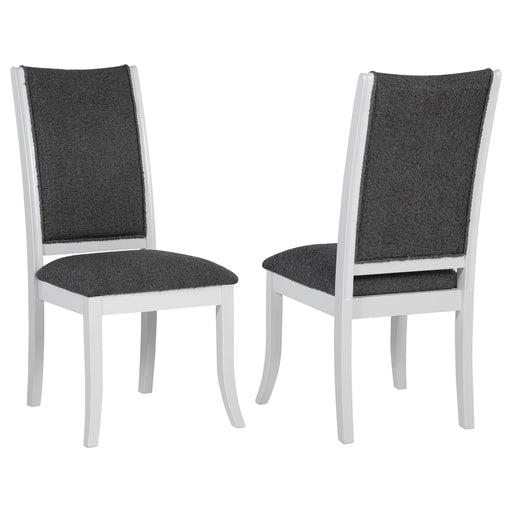 2 Coaster Furniture Judd Pearl White Dining Side Chairs