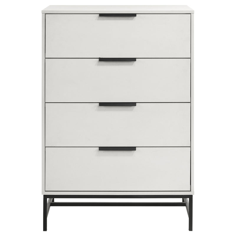 Coaster Furniture Sonora White 4 Drawer Chest
