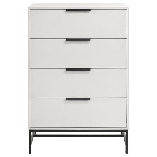 Coaster Furniture Sonora White 4 Drawer Chest