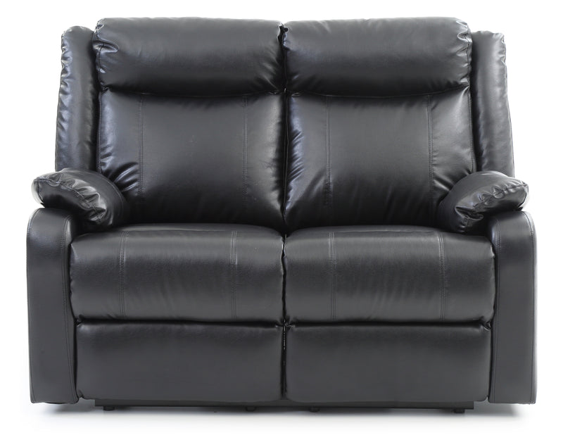 Glory Furniture Ward Dark Brown Faux Leather Double Reclining Love Seat