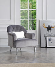 Glory Furniture Jewel Blue Velvet Chair