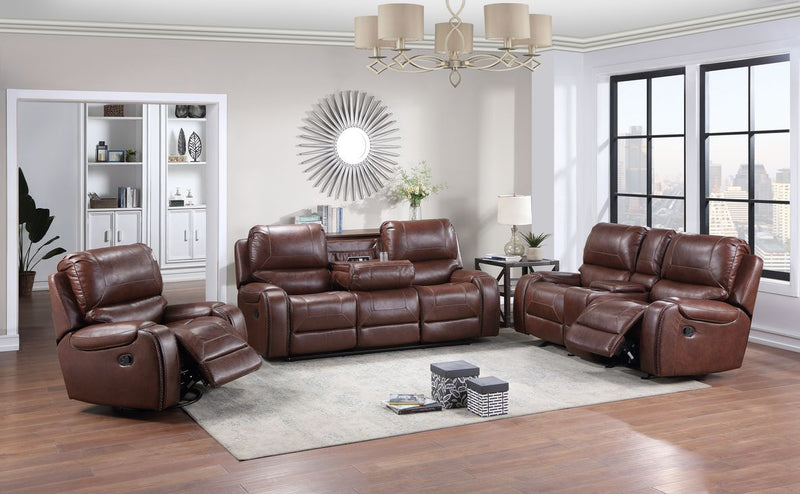 Steve Silver Keily Brown Manual 3pc Living Room Set
