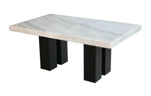 Steve Silver Camila White Ebony Rectangle Counter Table