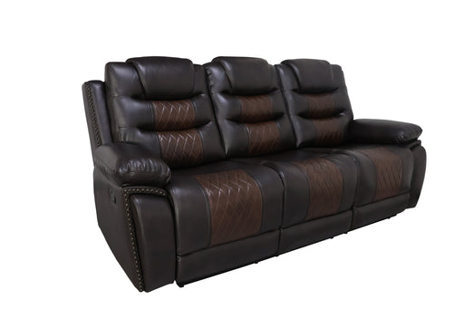 New Classic Furniture Nikko Brown Sofa with Dual Recliner