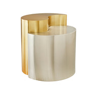 Galaxy Home Ying Yang Gold Silver End Table