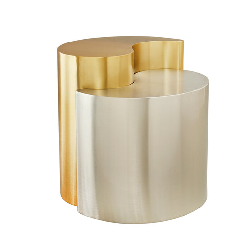 Galaxy Home Ying Yang Gold Silver End Table