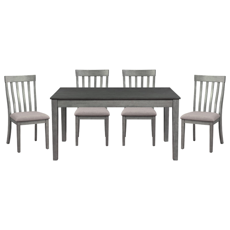 Home Elegance Armhurst Gray 5pc Dining Room Set