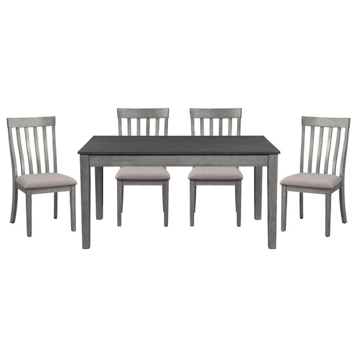 Home Elegance Armhurst Gray 5pc Dining Room Set