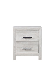 Galaxy Home Denver White 2 Drawer Night Stand