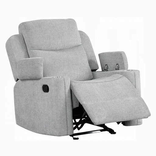 Acme Furniture Galya Light Gray Motion Glider Recliner