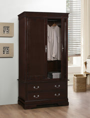 Glory Furniture Louis Phillipe White Armoire