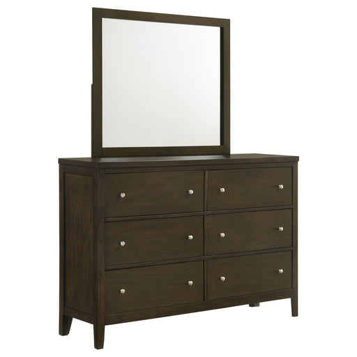 Coaster Furniture Wilkes Dark Cocoa Brown Dresser and Mirror