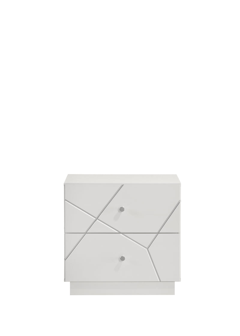 Galaxy Home Manhattan White Nightstand