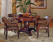 Steve Silver Tournament Cherry Brown Top Dining And Game Table
