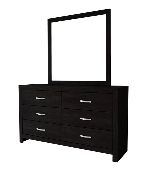 Crown Mark Jaylen Black Dresser and Mirror