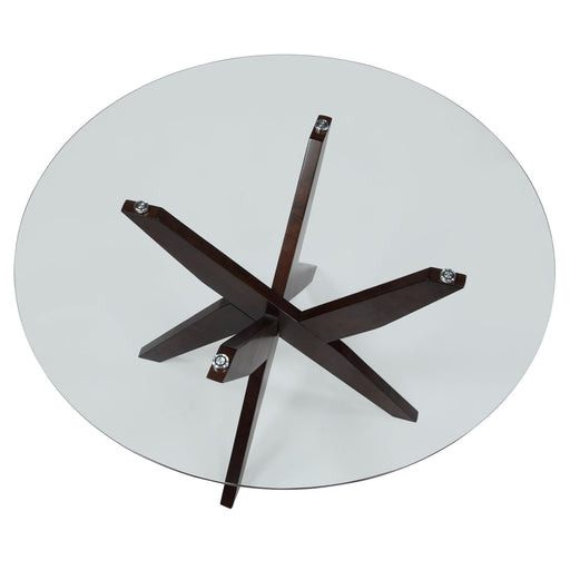 Steve Silver Amalie Walnut Round Dining Table