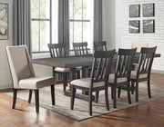 Steve Silver Napa Dusty Espresso Upholstered 9pc Dining Room Set