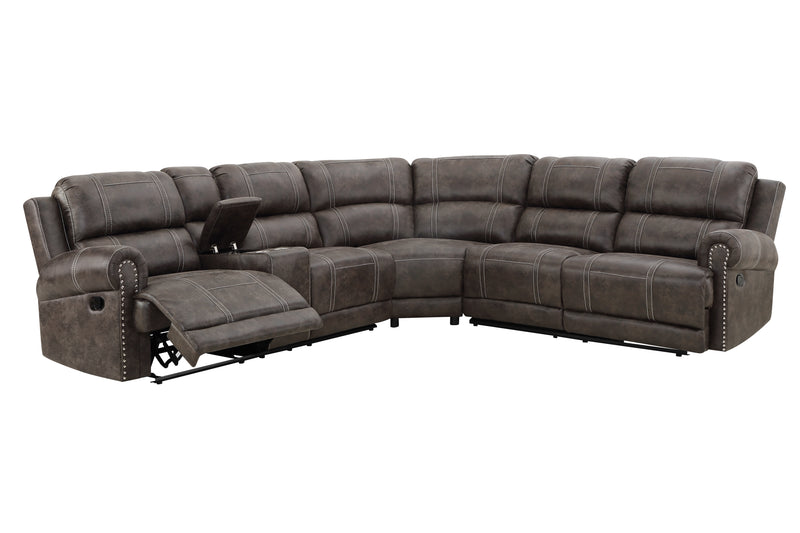 New Classic Furniture Terra Brown 3pc Console Sectional