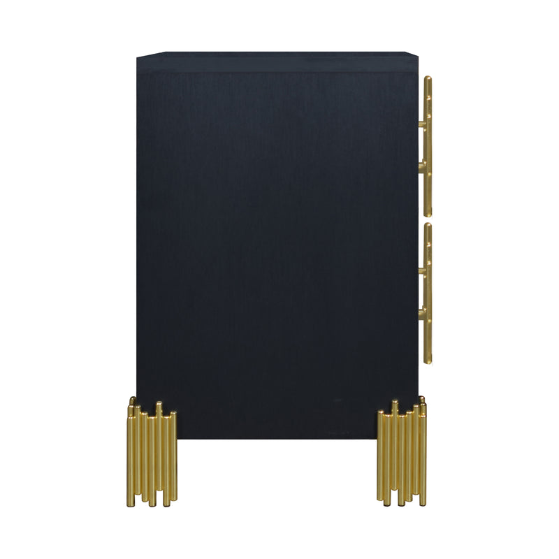 New Classic Furniture Empire Black Nightstand