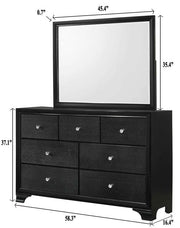 Crown Mark Micah Black Dresser