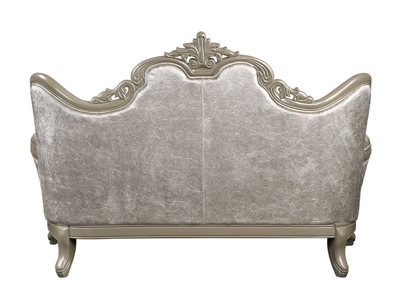 Acme Furniture Libertee Beige Loveseat with 3 Pillows