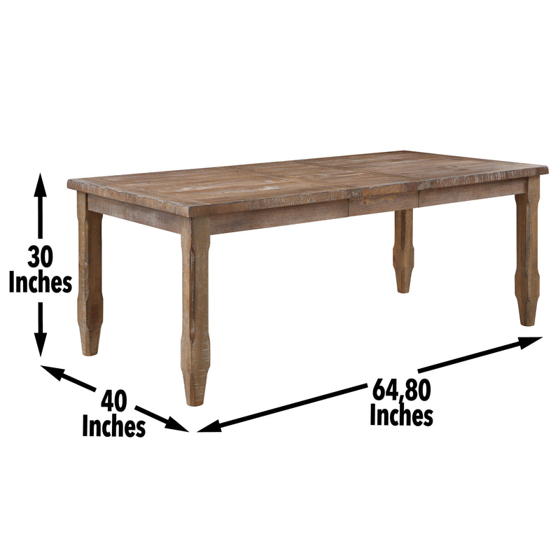 Steve Silver Riverdale Driftwood Brown Dining Table