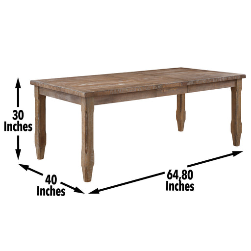 Steve Silver Riverdale Driftwood Brown Dining Table