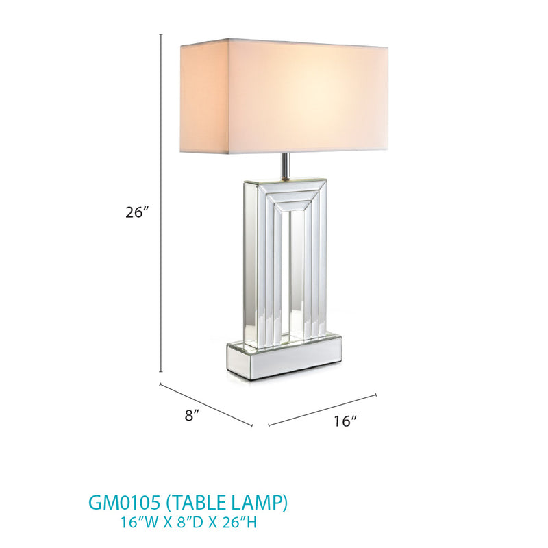 Glory Furniture Mirror GM0105 Table Lamp