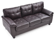 Glory Furniture Gallant Gray Faux Leather Sofa