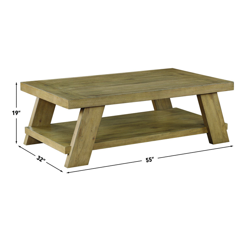 Steve Silver Orinda Brown 55 Inch Coffee Table