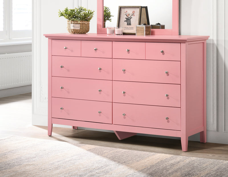 pink and silver dresser Benjara Pink and Silver 5-Drawers 34.5 in. Chest of Drawers Dresser Without Mirror BM310915
