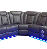 New Classic Furniture Orion Black Power Headrest Footrest Sectional