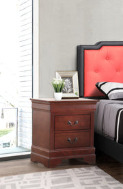 Glory Furniture Louis Phillipe Pink Nightstand