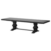 Coaster Furniture Florence Distressed Black Extension Dining Table