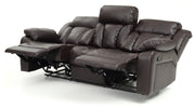 Glory Furniture Daria Dark Brown Reclining Sofa