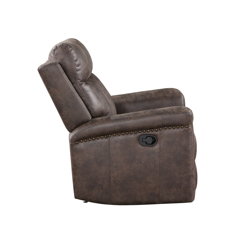 New Classic Furniture Quade Mocha Glider Recliner