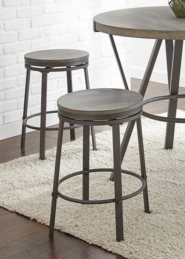 Steve Silver Portland Gray 5pc Counter Height Set