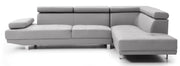 Glory Furniture Riveredge White Faux Leather Sectional