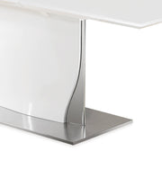 Global Furniture D2279 Silver White Dining Table
