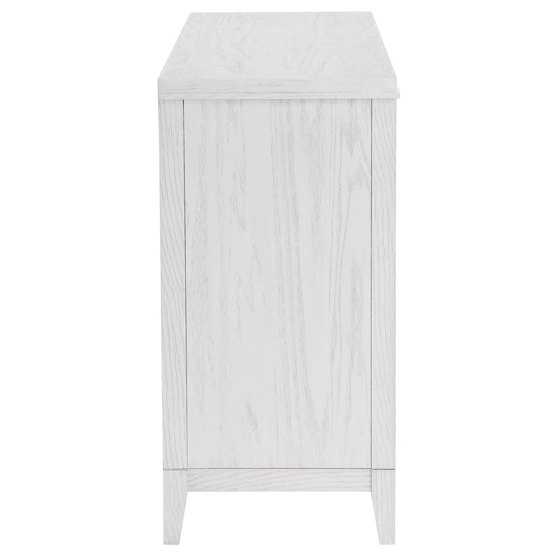 Coaster Furniture Marielle Distressed White 6 Drawer Dresser